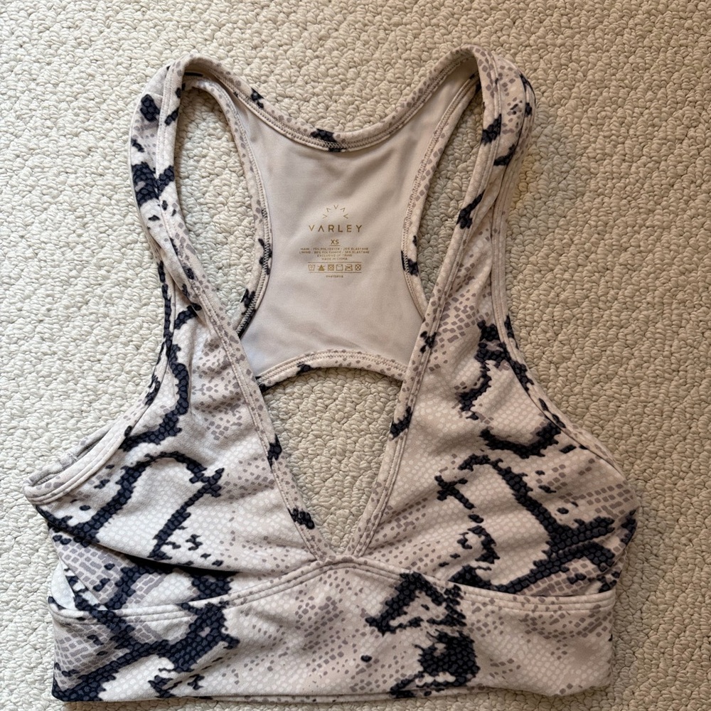 Varley snake pattern Sports Bra